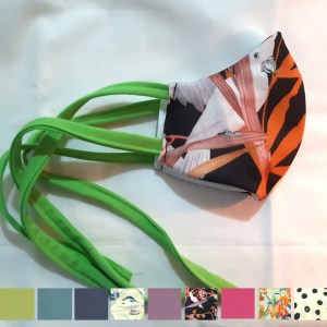 Stoff-Behelfsmaske in glatter Form